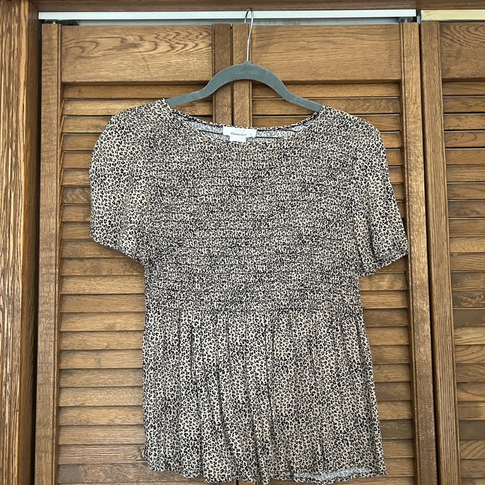URBAN Romantics Leopard Print Shirt